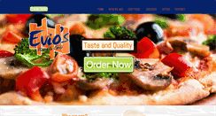 Desktop Screenshot of eviospizza.com
